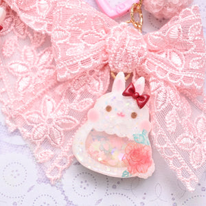 Rose Bunny Charm