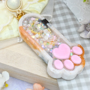 Chonky Paw Charm with Fuzzy Toe Beans - Classic Calico