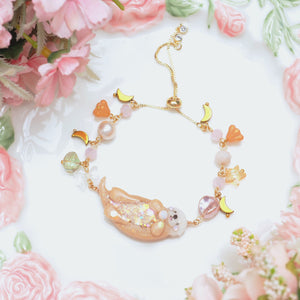 Fire Opal Otter Bracelet