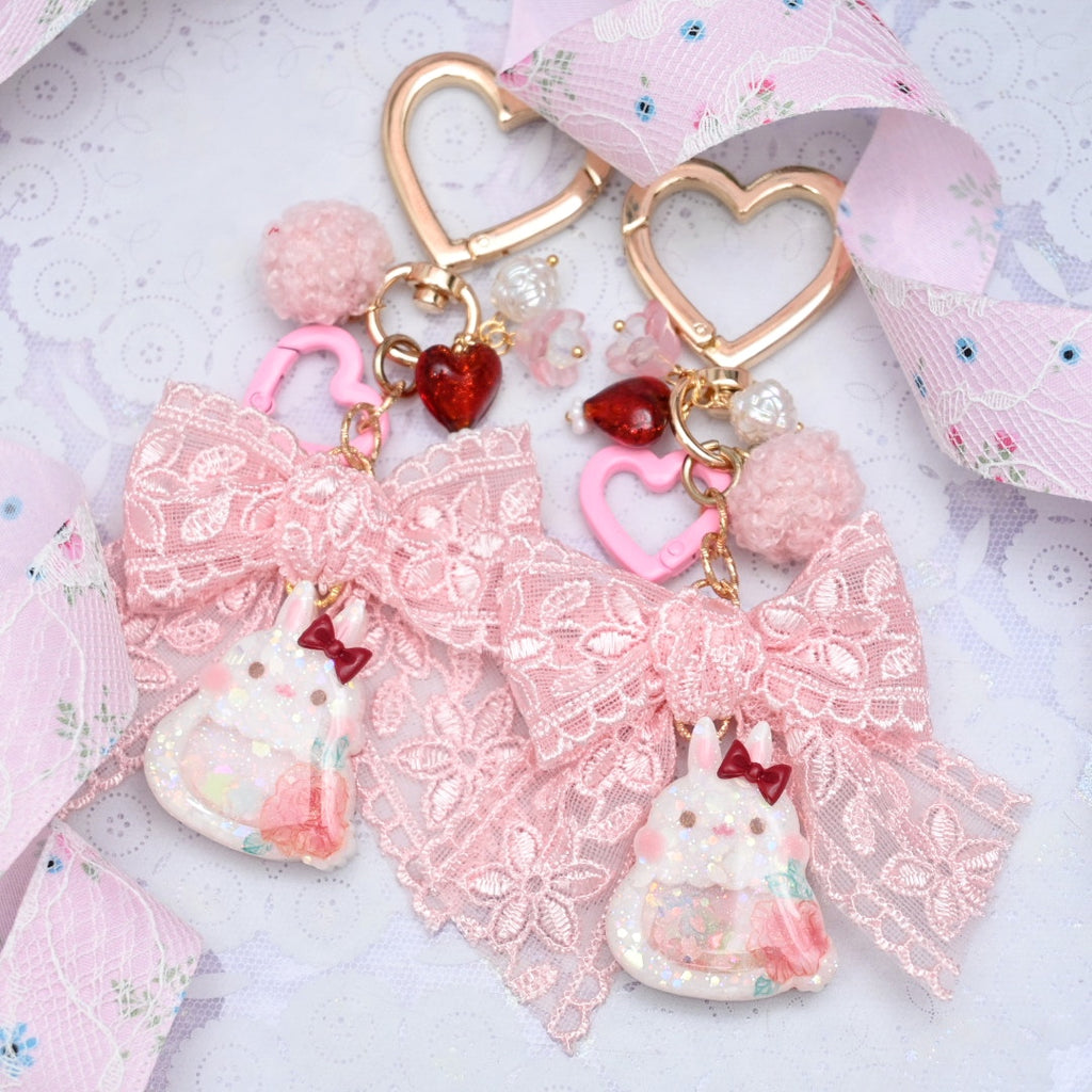 Rose Bunny Charm