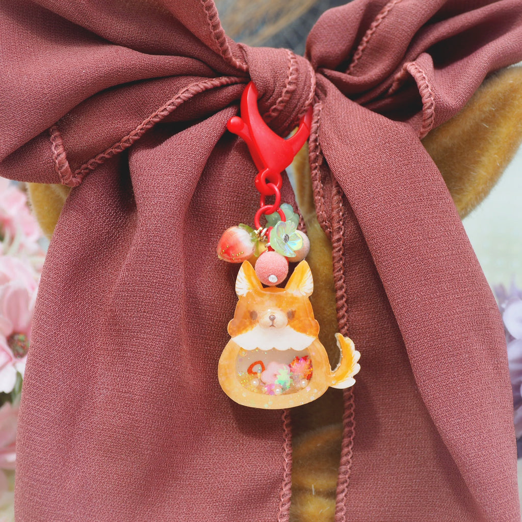 Red fox Hairtie Charm