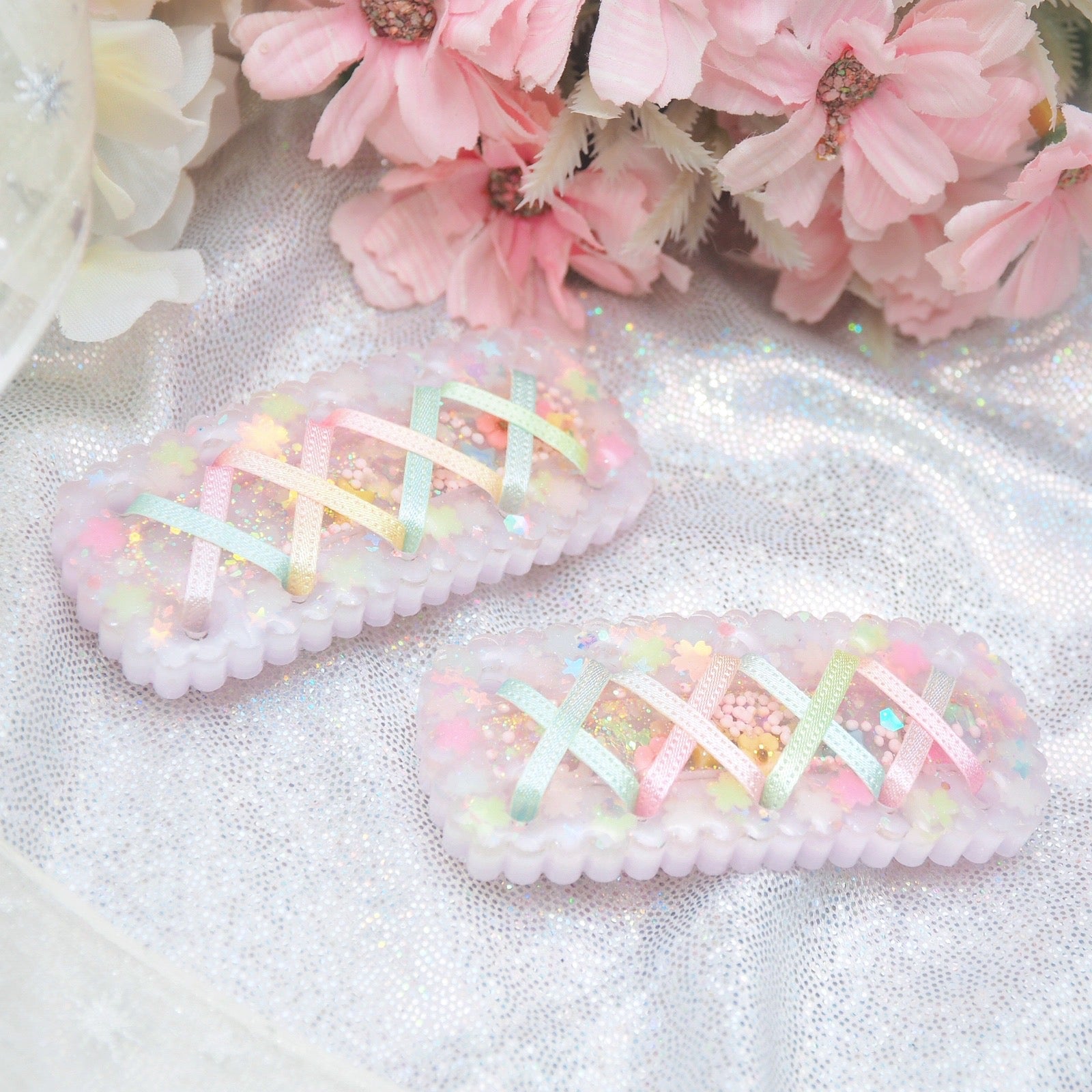 Lace-up Matsuri Barrettes
