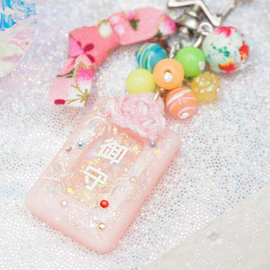 Pink Hanabi Omamori Charm